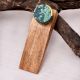 Green Stone Wooden Door Stopper
